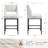 Jenie Upholstered 26.4'' Boucle/Linen Counter Stool with Metal Frame-488078429
