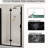 Semi - Folding 34 35.2 In. W X 72 H Bathroom Shower Door With 1/4"  6Mm  Tempered Glass, Matte Black, Reversible And Splash 34" 72" Pivot Bi Fold For Black Finish, Space Saving Design Water Blocking