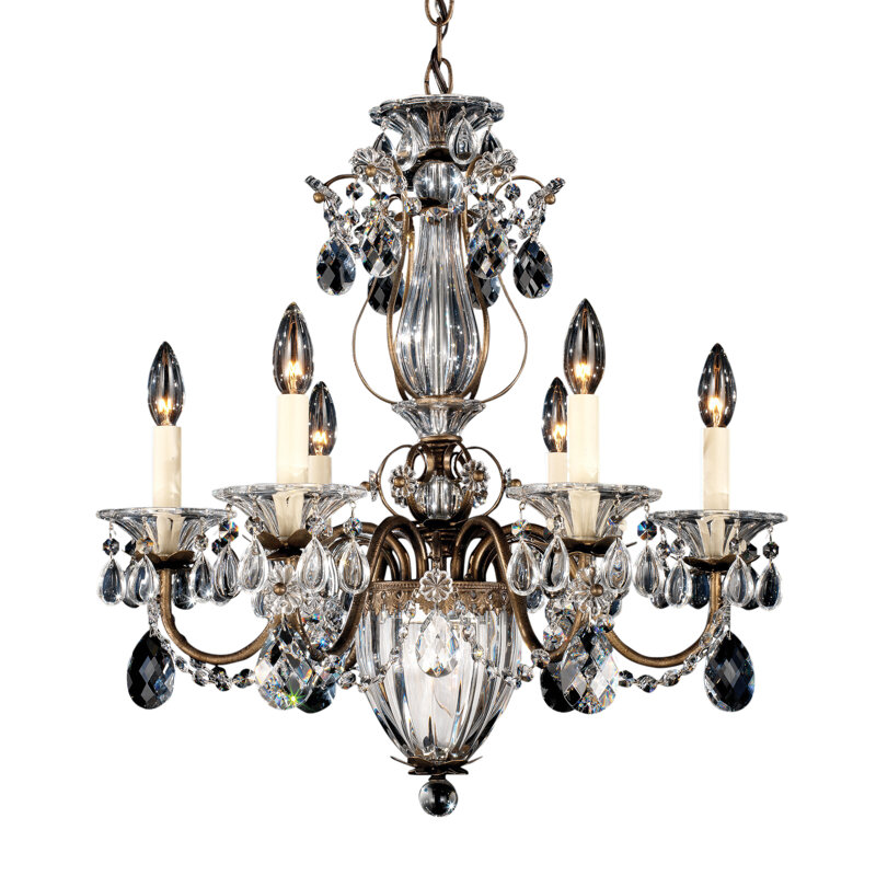 Bagatelle 7 - Light Chandelier, Etruscan Gold, Spectra