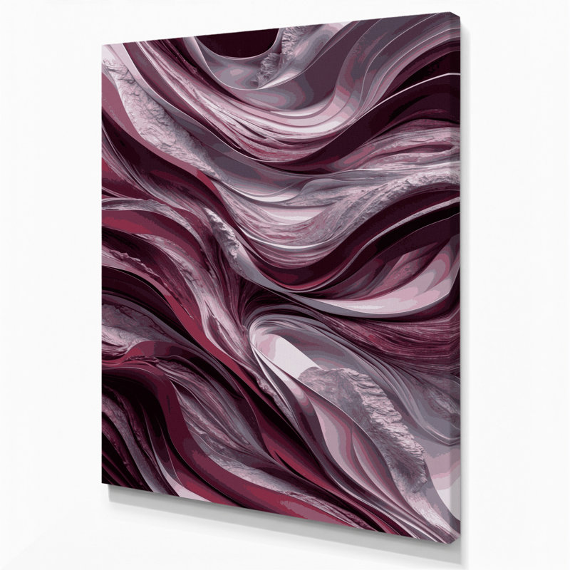 Abstrait paysage, art mural sur toile brune 75, H 24 po x l 20 po