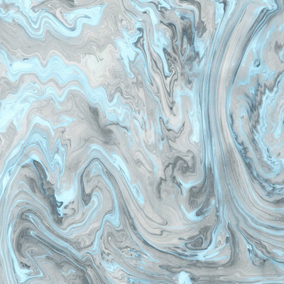 Alaura Lisa Argyropoulos bleu glacier et marbre gris par - impression