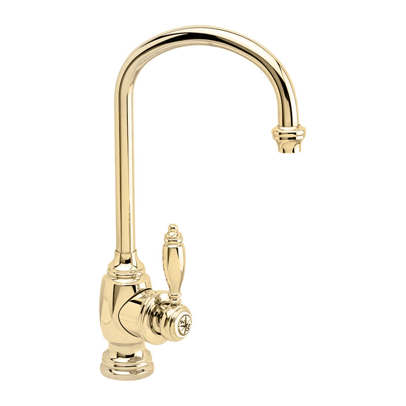 Hampton Prep Faucet, Unlaquered Polished Brass