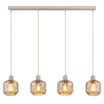 Sumako 4 - Light Bronze Geometric Pendant