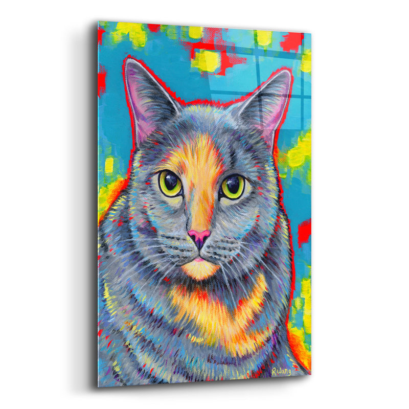 Epic Art «Dilute Tortoiseshell Cat» par Rebecca Wan «Dilute Tortoiseshell Cat» par Rebecca Wang Art, H 24 po x l 16 po