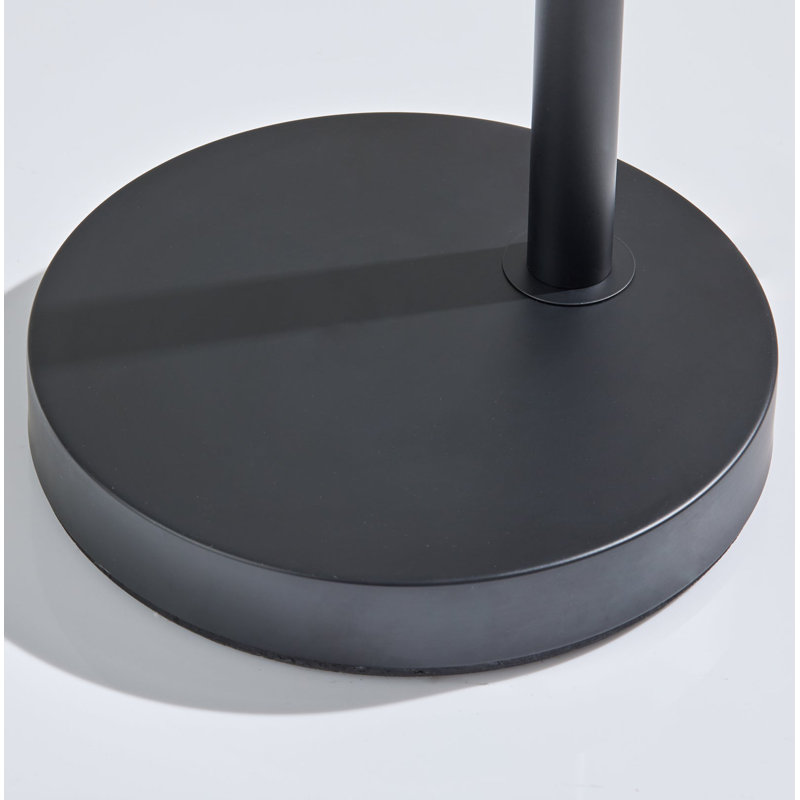 Lampe sur pied arquée 73,5 po Felice, Noir, Taupe