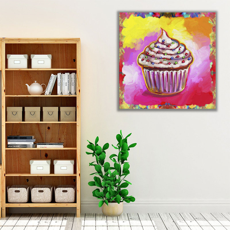 Cosmic Cupcake - reproduction d'art sur toile, H 12 po x l 12 po