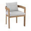 Ensemble repas d'extérieur 7 pièces avec 6 chaises, coussins et table en bois d'acacia pour l'extérieur-126658527