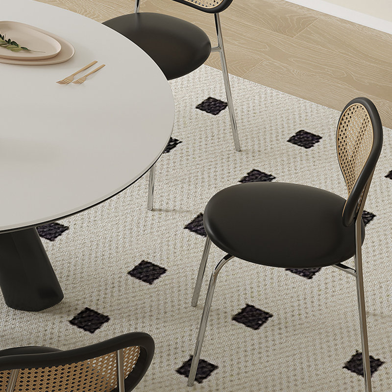 French style simple round table sets, 29.53"H x 47.24"L x 47.24"W