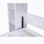 Grand lit escamotable mural avec tablettes et lumières DEL, blanc-2070025042-2070025043