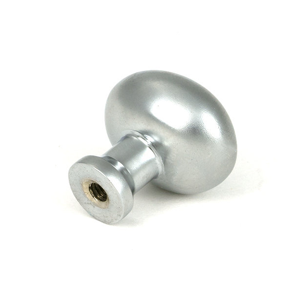 Moore Cabinet Knob, 0.98" Knob Diameter, Satin Chrome