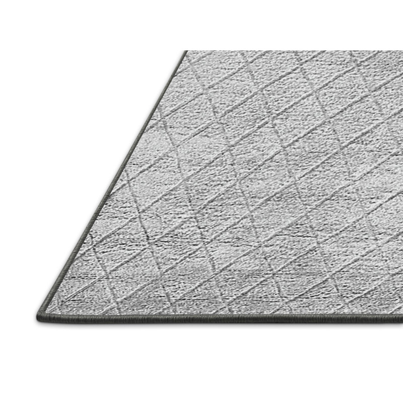 Tapis oriental gris en laine fabriqué à la machine Oriental, Rectangle 2 pi x 3 pi