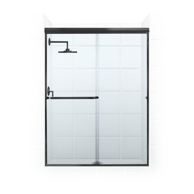 Porte de douche coulissante sans cadre 60 po x 69 po Paragon Series