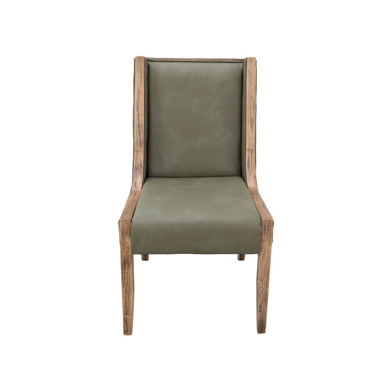 Chaise rustique rembourrée, Vert