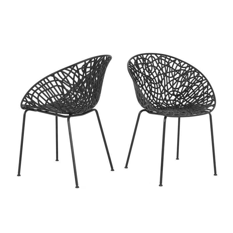 Chaise de salle à manger (ensemble de 2), Noir