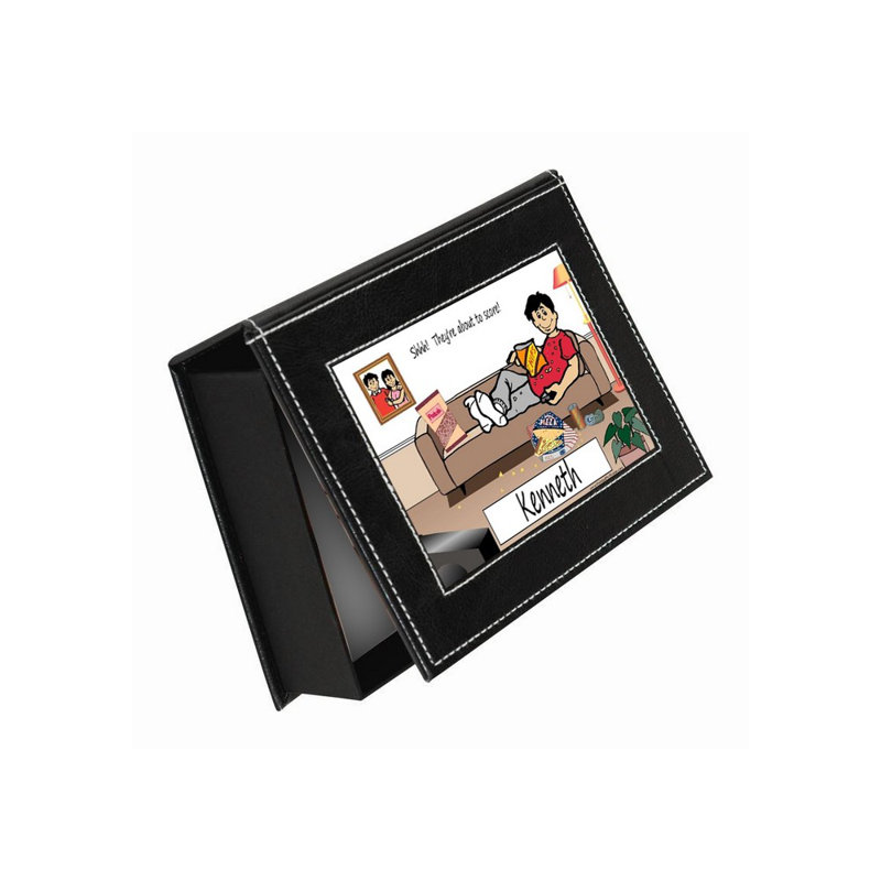 Faux Leather Memory Box