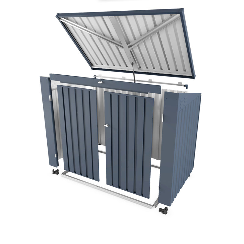 Outdoor Trash Can Storage Shed