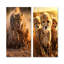 Photo de guépard Chase I - ensemble de 2 reproductions d'art sur toile guépard-287075355-287075356
