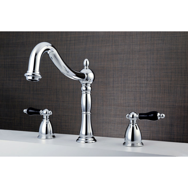 Kingston Brass Duchess Two-Handle 3-Hole Deck Mount Roman Tub Faucet, Polished Chrome