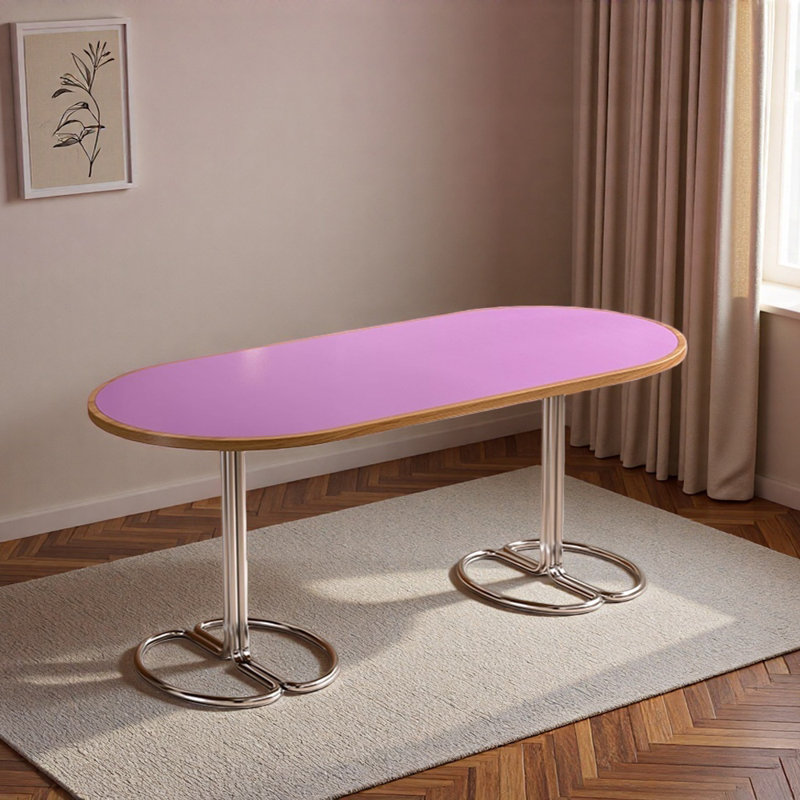 Bureau pratique et exquis mauve vif, H 29,52 po x l 70,86 po x P 31,49 po