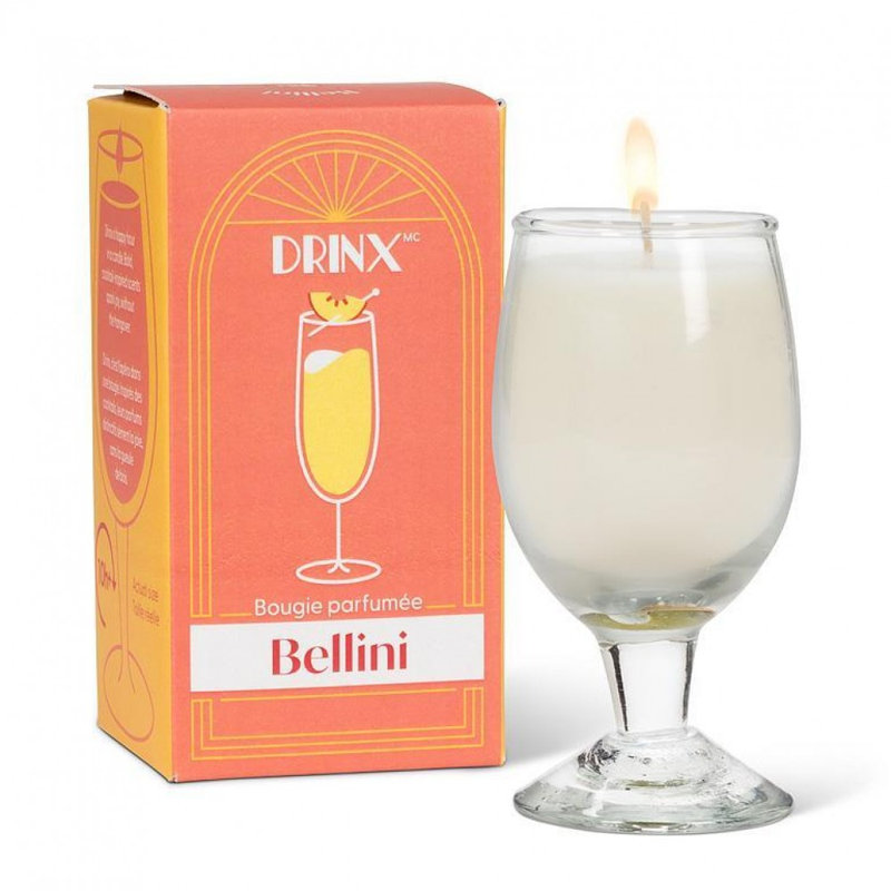 Bougie cocktail Bellini
