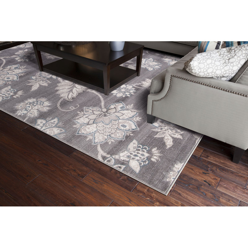 Floral Indoor Rug, Rectangle 5' x 7'