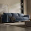 Canapé modulaire 110,24 "en polyester bleu-129442942