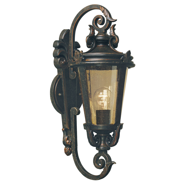 Vencimont Old Bronze Outdoor Wall Lantern, Medium