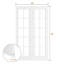 Portes en bois massif et en bois manufacturé à deux dalles transparentes en verre transparent sans cadre ni quincaillerie-106407998