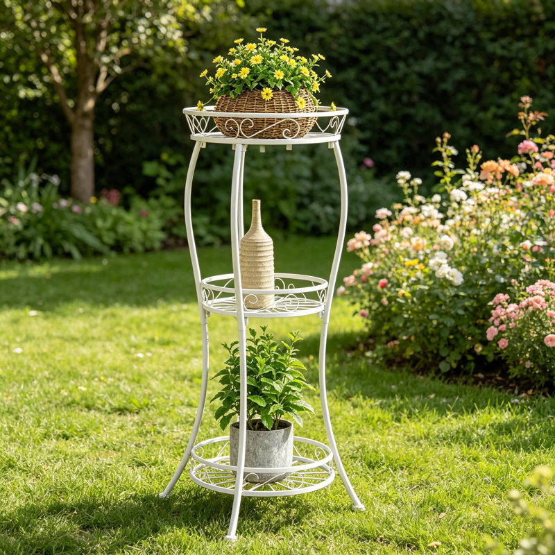 Support pour plante à 3 niveaux