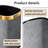 Metal+leather Open Waste Basket - 2.63 Gallons-94102528