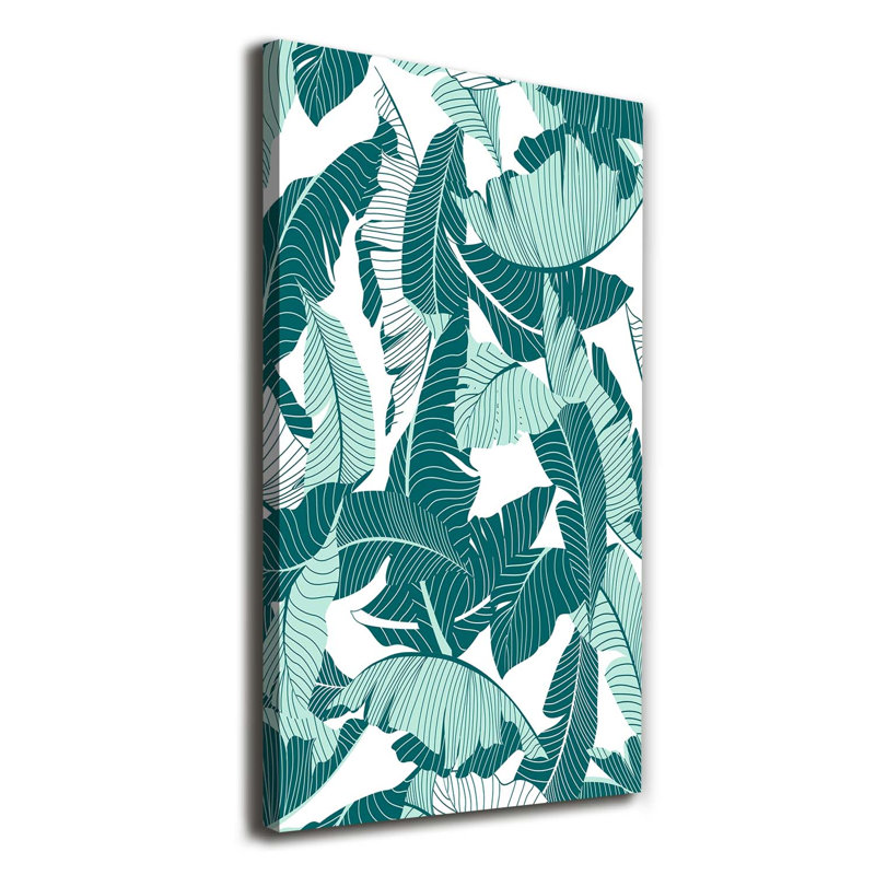 Tropical Leaves - Wrapped Canvas Print