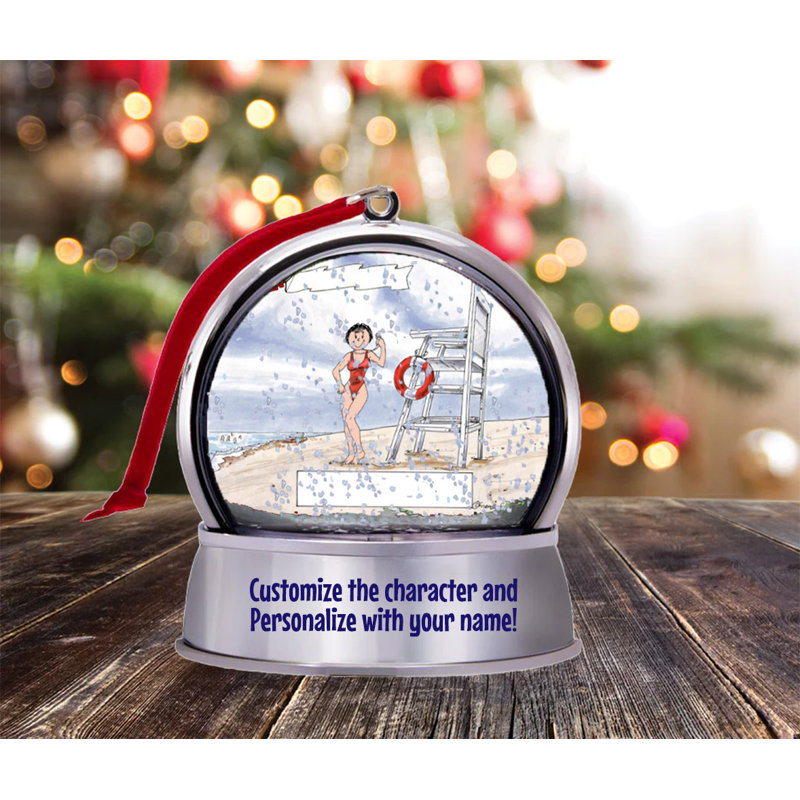 Aimant de globe de neige féminin - Personal Gift, Oui