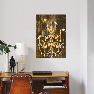 « déco gold angoisse i », impression sur toile