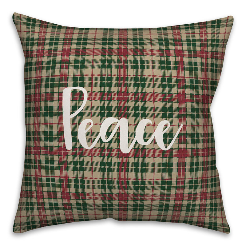  Coussin décoratif Peace in Tartan, Coussin décoratif