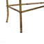 Console 56,5 po or antique, plateau en miroir pour entrée - doré