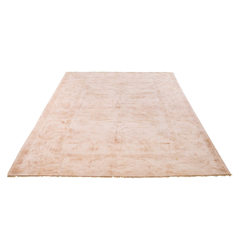One-of-a-Kind 6'2'' X 9'1'' 1990s Wool Area Rug in Beige