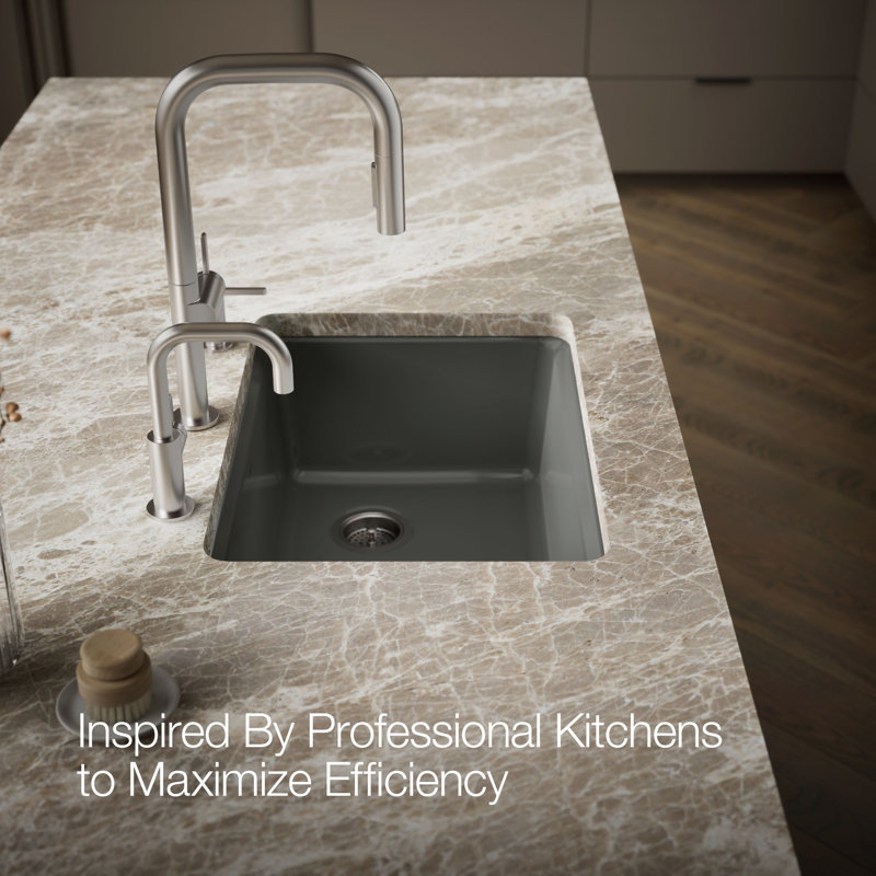 Riverby® 27"L x 22"W Kitchen Sink, Thunder Gray