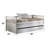 White Daybed With Structure, Solid Pine, 660Lbs Weight Capacity Robust Construction,