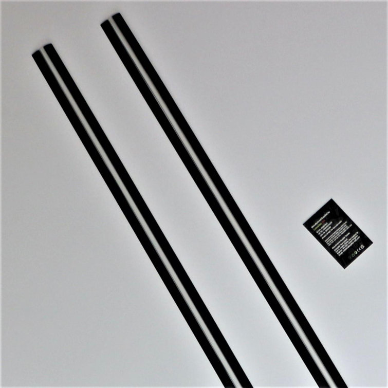 1150mm Black Low Profile Flex hinges, Fexible Living Hinges, Plexiglass, Continuous Acrylic Piano Hinges