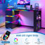 MDF Computer Desk with Built-In Electrical Outlet-497719372