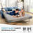 Queen Size Sofa Bed Mattress, 4 Inch Memory Foam Mattress For Sleeper Sofa, Pull Out Couch, Guest Bed, Rv & Boat, Simple Grey-1720121129