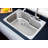 33'' L Drop-In Stainless Steel Kitchen Sink