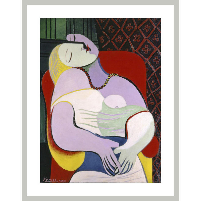 «The Dream» par Pablo Picasso, impression giclée sur cadre, H 41,5 po x l 32,45 po