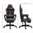 PU Leather Office Gamer Chair High Back Swivel Recliner With Footrest,Lumbar Support,Adjustable Height
