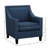 Hilga Erica Accent Armchair With Chrome Nailhead Trim-634683710