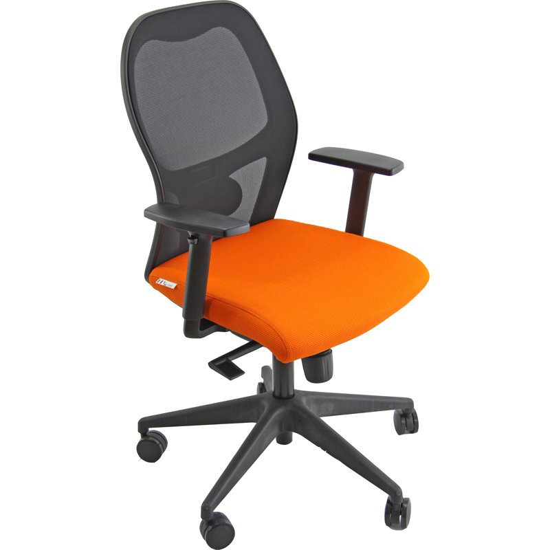 Ebern Designs Seat Cushion, Orange