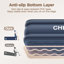 Matelas gonflable CHEIMOR 51 cm (20 po) pour lit simple, pompe électrique intégrée, sac de transport inclus, chambre simple, usage intérieur/extérieur, capacité de 204 kg (450 lb), bleu
