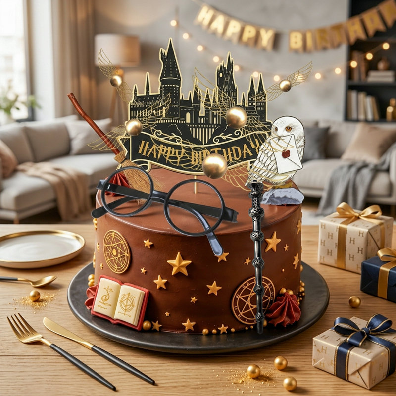 22pcs Harry Potter Cake Decorations, Harry Potter Theme Cake Decorations Set