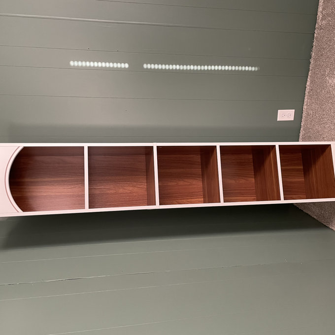 Narrow Cube Bookcase (Set of 2) - Walnut Brown/Anthracite