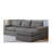 Demarco Modern Boneless Corduroy Modular Sectional Sofa with Reversible Chaise and Neck Pillow Support-115751546